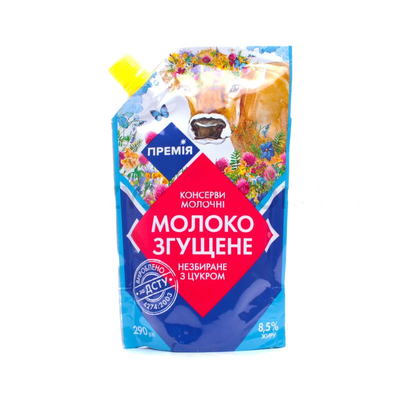 Молоко згущене ПРЕМІЯ, 8,5%, 290г